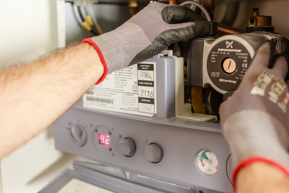Professional boiler installation